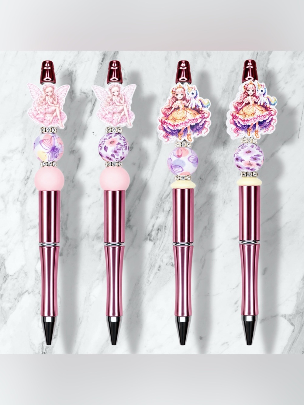 Fairy Princess Beaded Ballpoint Pen’s 🧚🏻‍♀️Pick One🧚🏻‍♀️